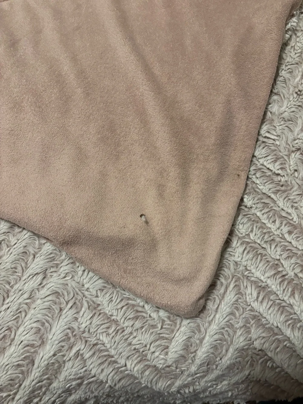Queen Size Blush Pink Faux Fur Comforter Blanket